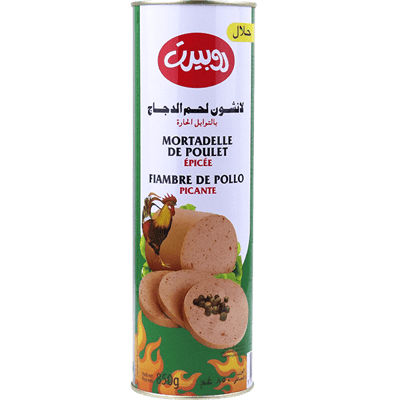 مرتديلا دجاج حار روبرت 850غ مرتديلا دجاج حار روبرت 850غ