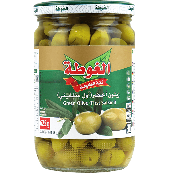 زيتون اخضر سلقيني اول الغوطة 625غ