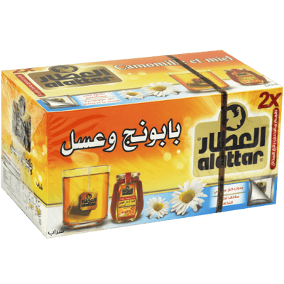 زهورات بابونج وعسل العطار 24 ظرف زهورات بابونج وعسل العطار 24 ظرف