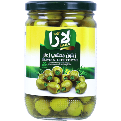 زيتون محشي زعتر لارا 660غ