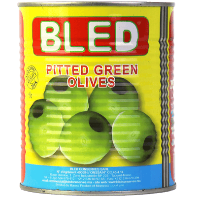 زيتون اخضر بدون بزر بلاد 800غ