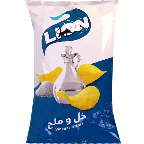 شيبس خل وملح ليون 60غ