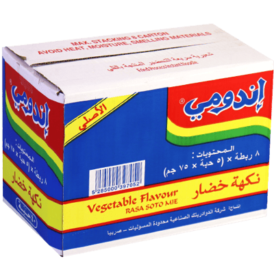اربعون عبوة اندومي خضار 75غ اربعون عبوة اندومي خضار 75غ