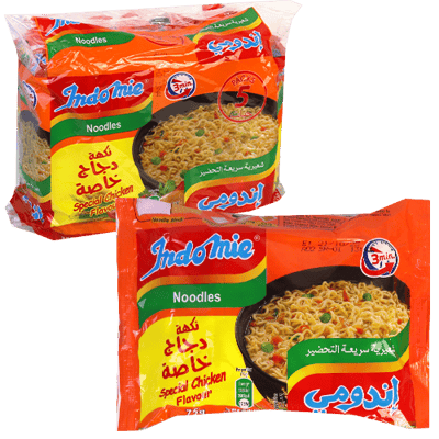 اندومي نكهة دجاج خاصة  75غ 5 قطع