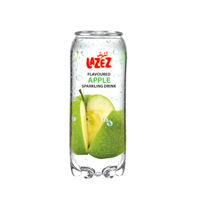 مياه غازية بنكهة تفاح أخضر لذيذ 350 مل