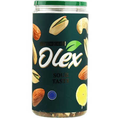 مكسرات مشكلة محمصة حامض اولكس 500غ مكسرات مشكلة محمصة حامض اولكس 500غ