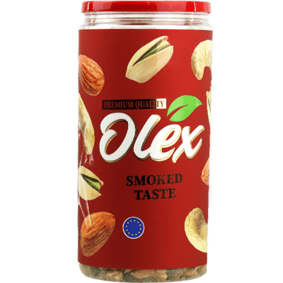 مكسرات مشكلة محمصة مدخنة اولكس 500غ مكسرات مشكلة محمصة مدخنة اولكس 500غ