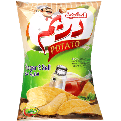 شيبس البطاطا خل وملح  دريم 25غ