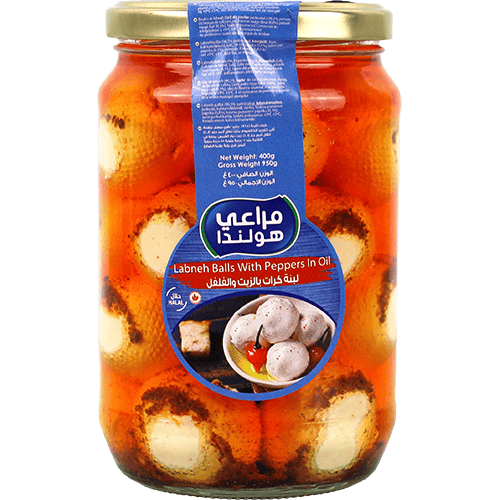 كرات لبنة بالفلفل في الزيت مراعي هولندا 400 غ