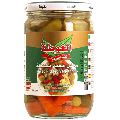 مخلل خضار مشكل الغوطة 600غ