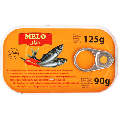 سردين حار ميلو 125غ