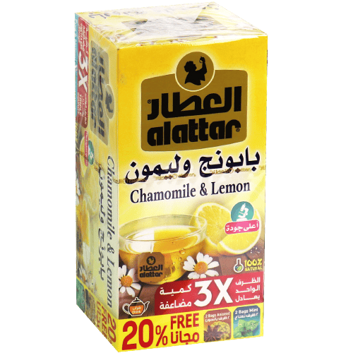 زهورات بابونج وليمون العطار 24 ظرف