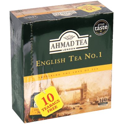 شاي انكليزي رقم1 احمد تي 100 ظرف شاي انكليزي رقم1 احمد تي 100 ظرف