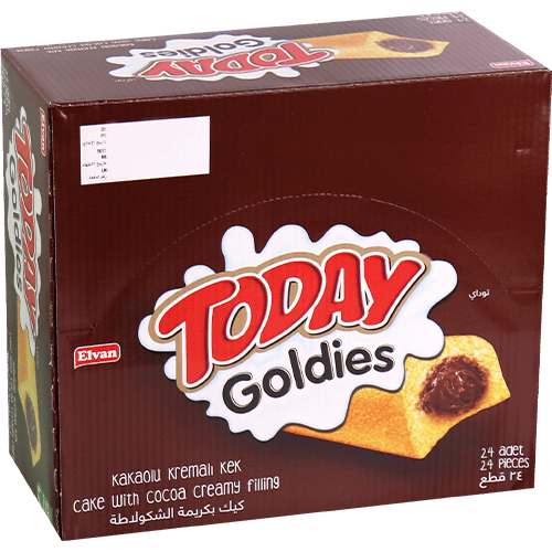 كيك بكريمة الكاكاو غولديز تودي 24 قطعة