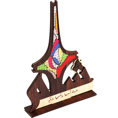 ستاند ديكور نصب السيف الدمشقي موزاييك تجاري