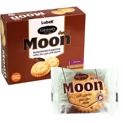 معمول التمر بدون سكر مضاف مون 12 قطعة *