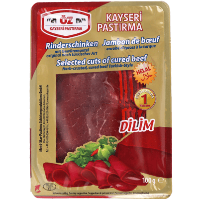 بسطرما لحم بقر مقدد بالبهارات أوز إم 100غ