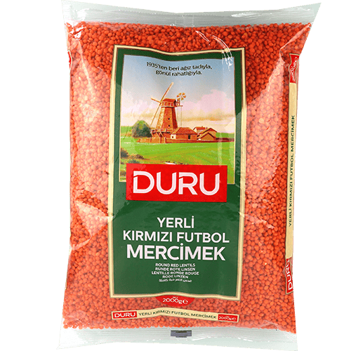 عدس أحمر حب دورو 2 كغ