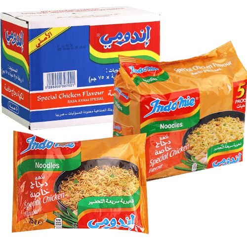اربعون عبوة اندومي نكهة دجاج خاصة &nbsp;75غ