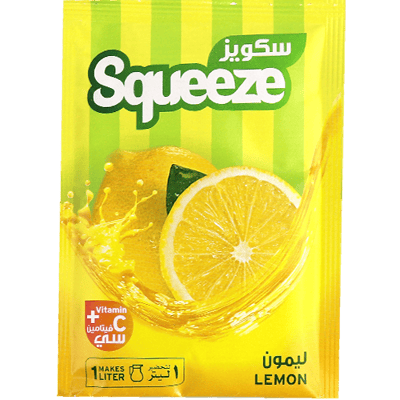 شراب سريع التحضير بنكهة الليمون سكويز 1 ظرف * شراب سريع التحضير بنكهة الليمون سكويز 1 ظرف *