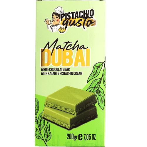 شوكولا دبي ماتشا بالفستق والكنافة بيستاشيو غوستو 200غ
