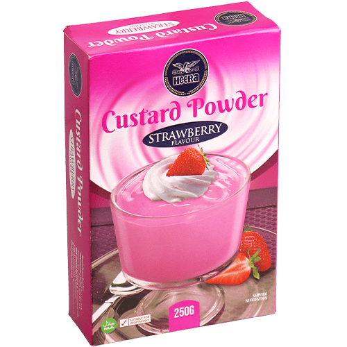 بودرة كاسترد بالفراولة هيرا 250 غ