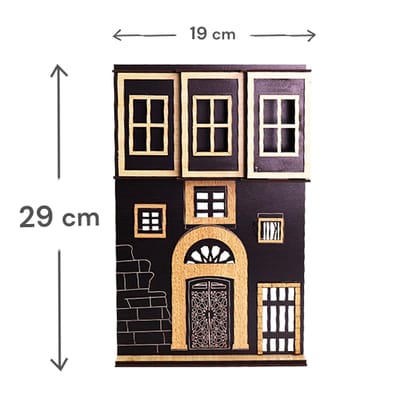 مجسم واجهة بيت سوري قديم 29×19 سم