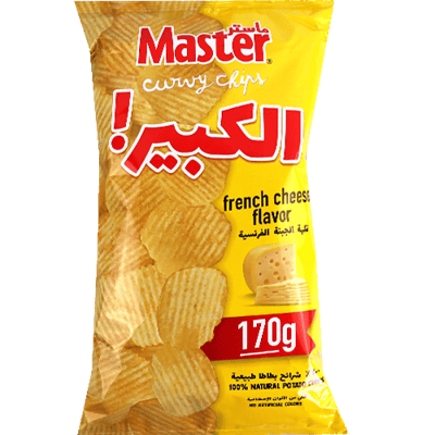 شيبس الكبير نكهة الجبنة الفرنسية ماستر 170غ