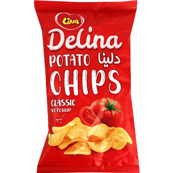 رقائق بطاطس ديلينا كاتشب كلاسيك 55غ
