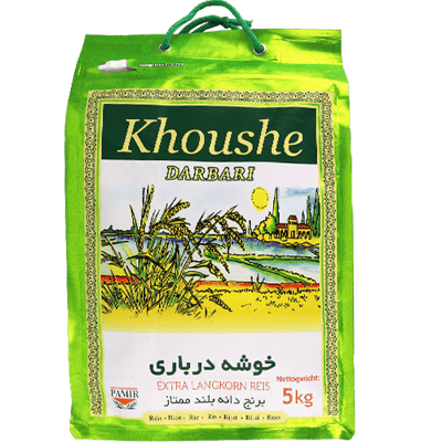 أرز خوشه درباري حبة طويلة 5 كغ