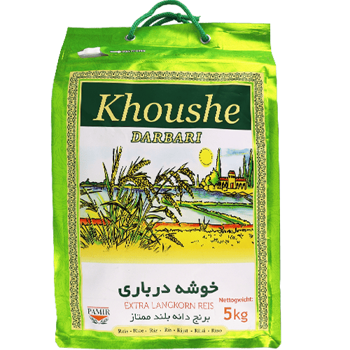 أرز خوشه درباري حبة طويلة 5 كغ