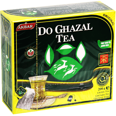 شاي دو غزال أخضر أكبر 100 كيس