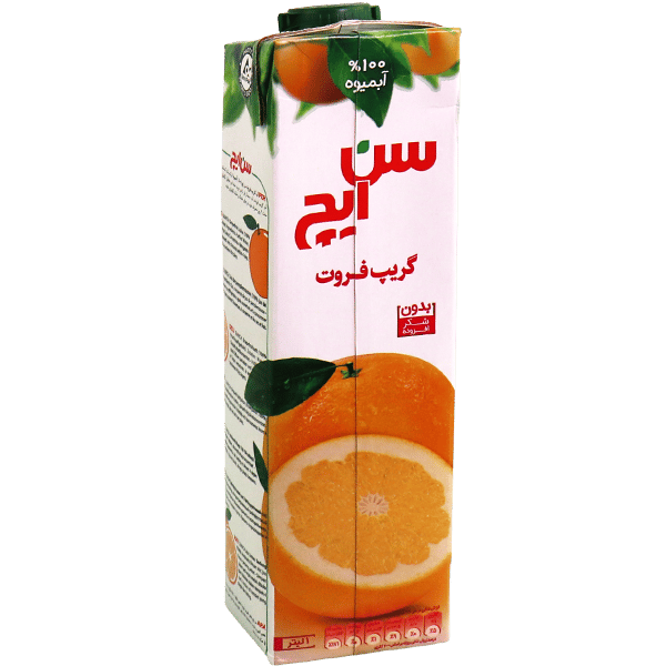 عصير جريب فروت 100% بدون سكر مضاف سن ايچ 1 لتر